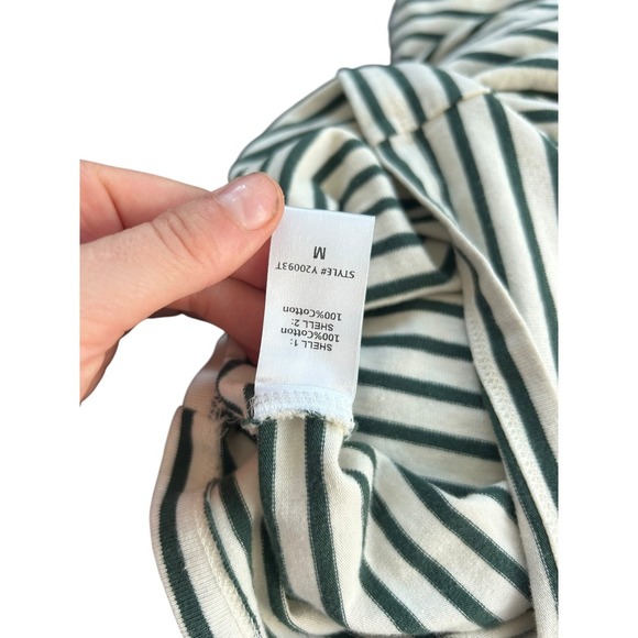 Tuckernuck Green Stripe Ashton Polo Dress Collar Green White Tunic Medium - Picture 10 of 10